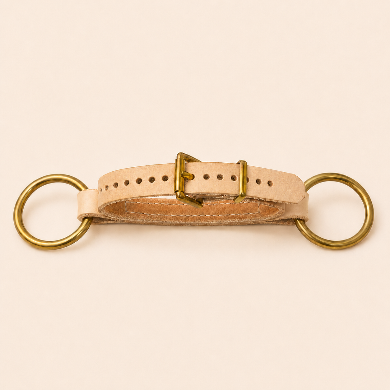 Original Meroth Ledergebiss mit Messingringen